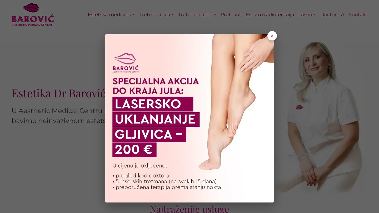 Estetika Dr. Barović — estetikadrbarovic.me