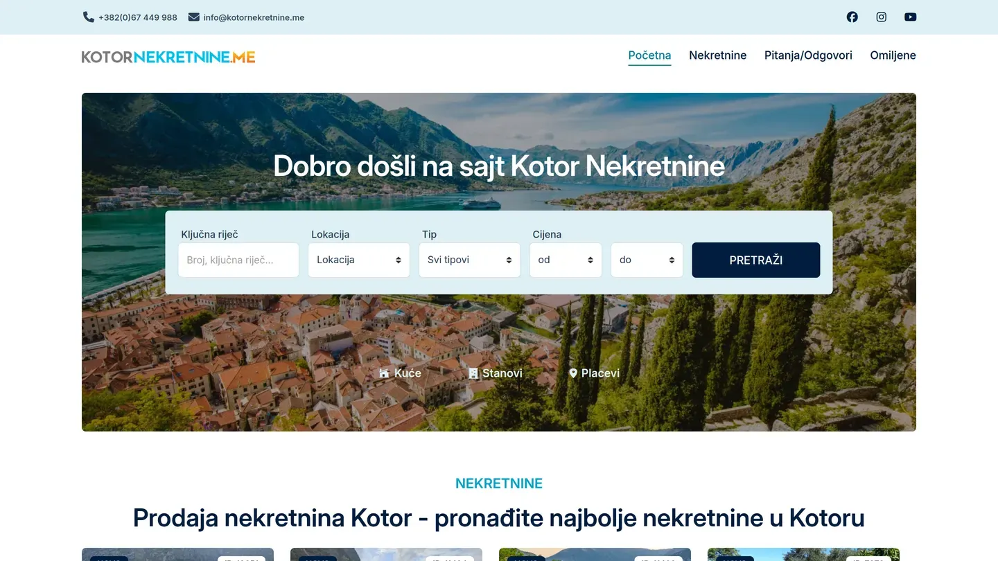 Kotor Nekretnine — kotornekretnine.me