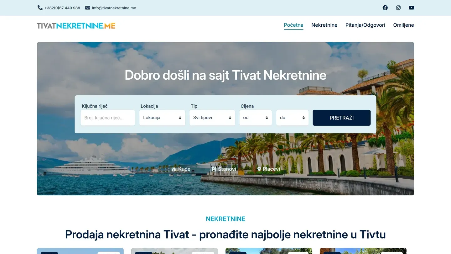 Tivat Nekretnine — tivatnekretnine.me